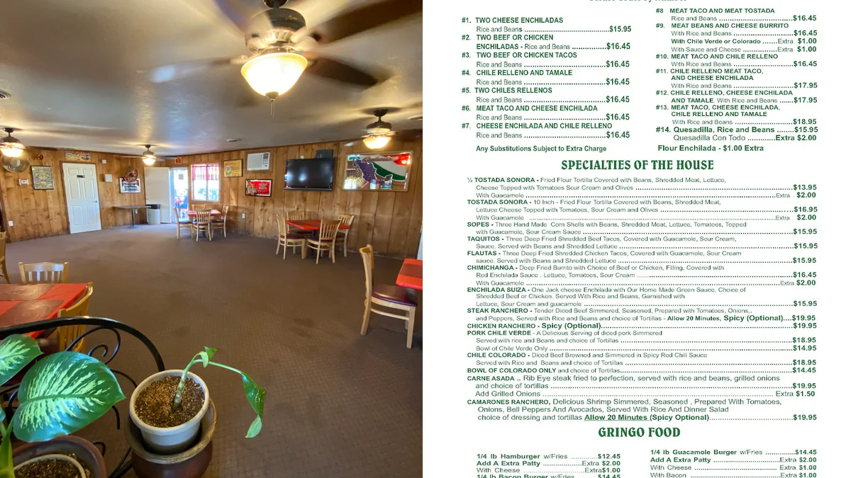 Family-friendly dining space for lunch or dinner.